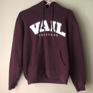 Vail colorado maroon hoodie size medium